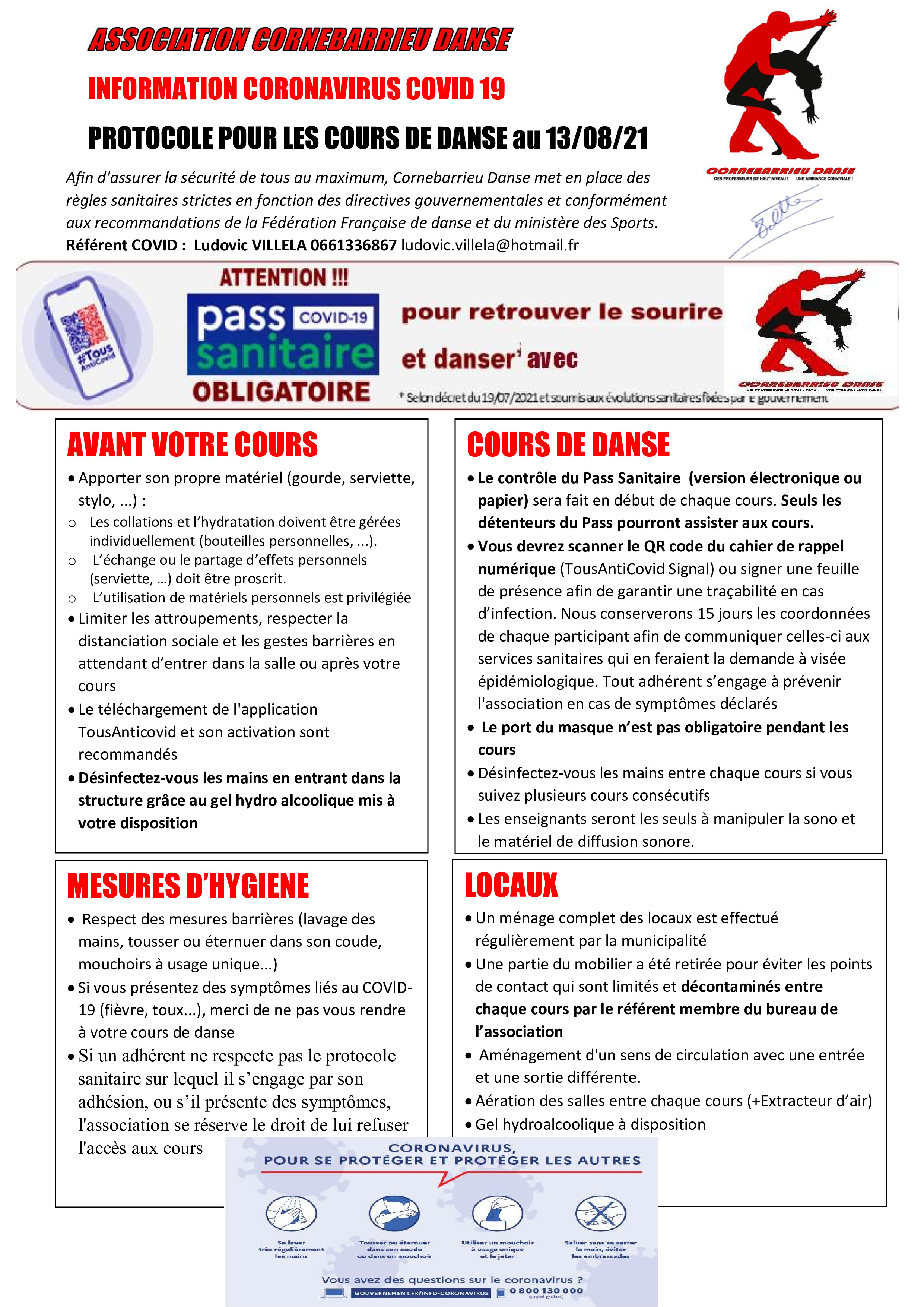 Protocole sanitaire v130821